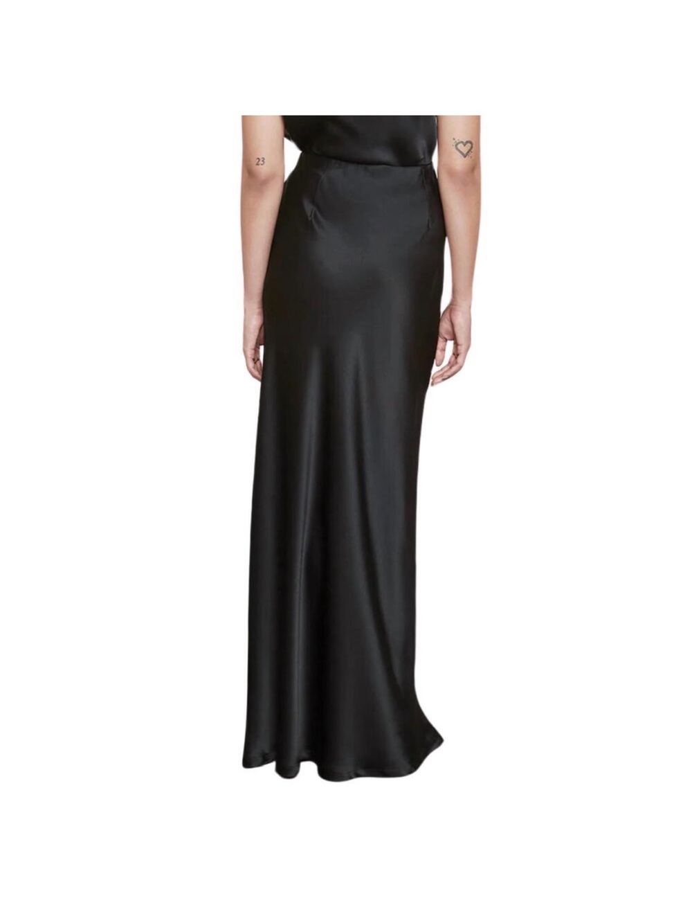 Enza Costa Silk Black Maxi Skirt - Picture 2 of 6